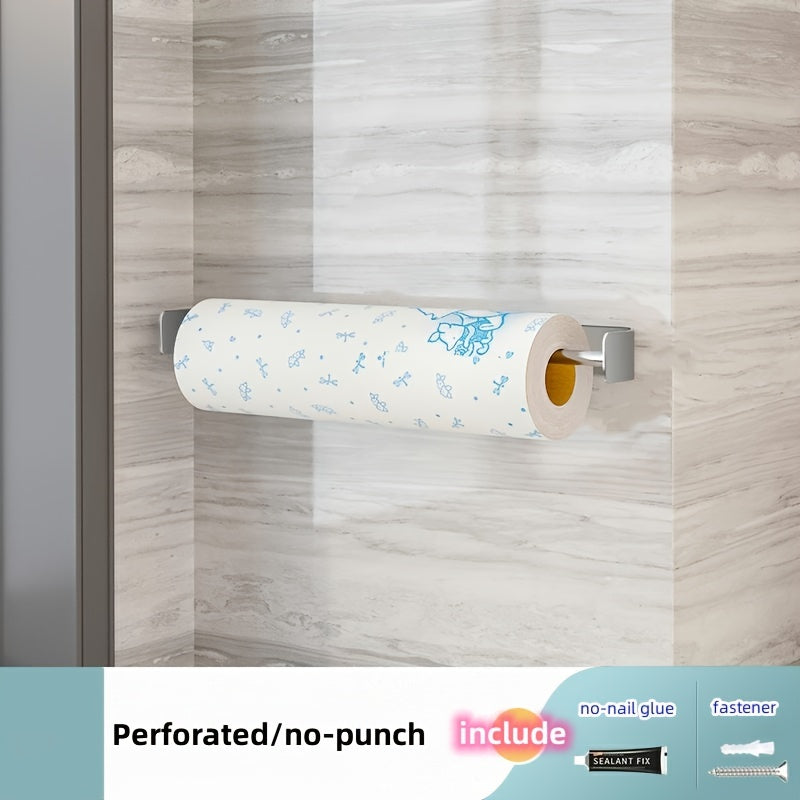 Wall Mounted Kitchen Paper Towel Holder Stainless Steel Rack