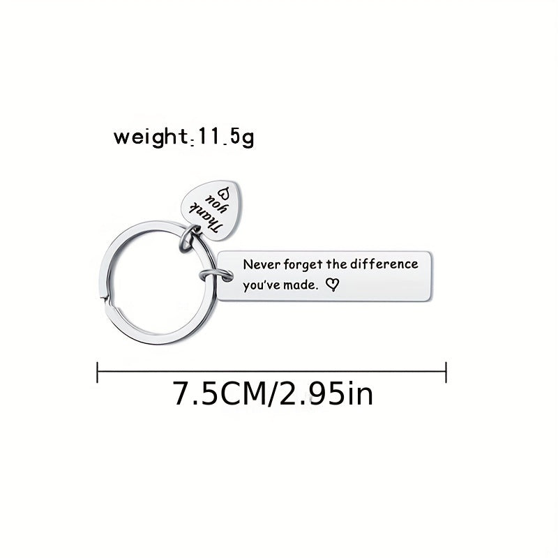 Stainless Steel Keychain Holiday Pendant