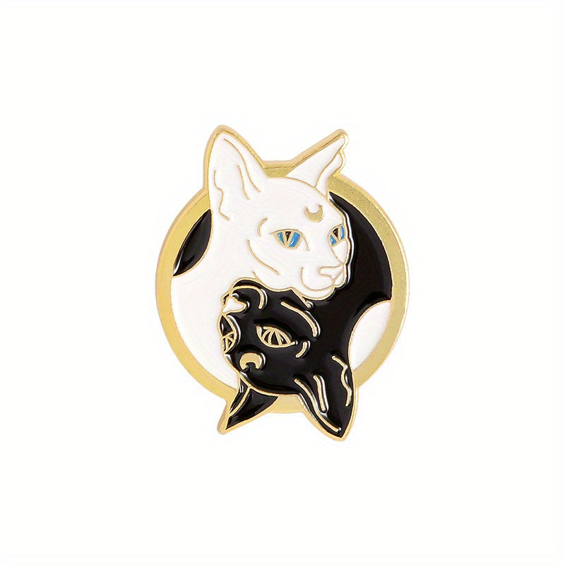 Stylish Zinc Alloy Cat Badge for Kids