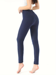 Stripped Yoga Pants Stretchy Fitness Leggings Women's Activewear