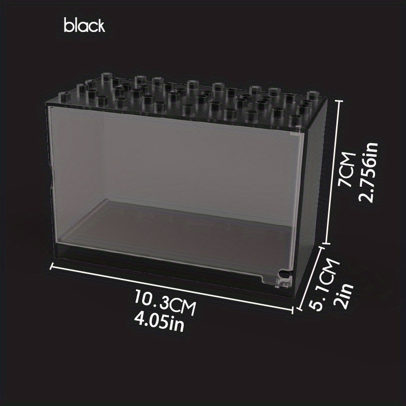 Building Blocks Doll DIY Display Box Dust Cover Storage Toy Box