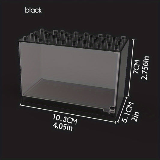 Building Blocks Doll DIY Display Box Dust Cover Storage Toy Box