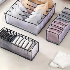 3pcs Drawer Organizer Divider 6 7 11 Cell Collapsible Closet Cabinet Organizer