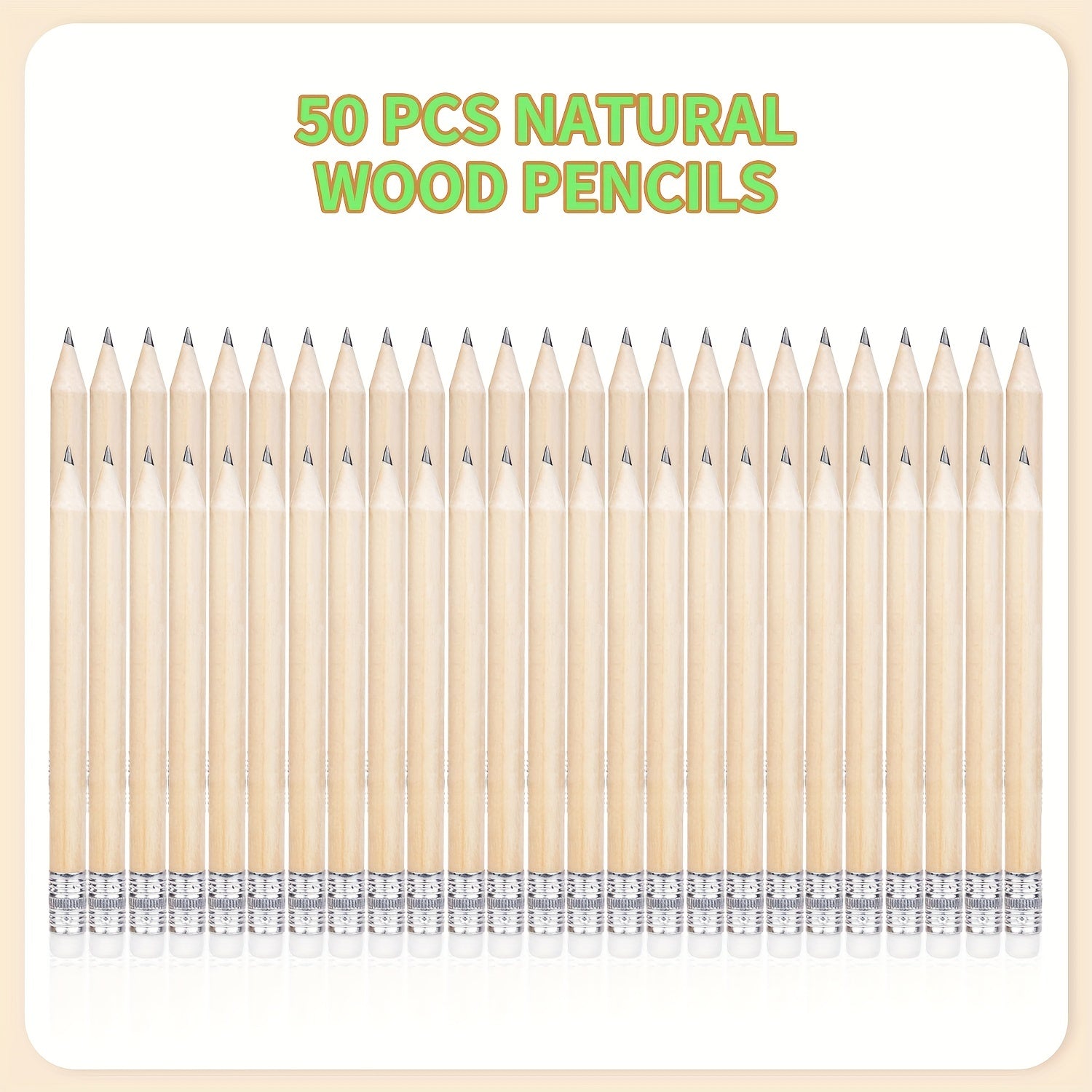 Natural Wood Golf Pencil Half Pencil With Eraser Mini Pencil