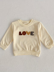 Kids LOVE Print Sports Top Sweatshirt