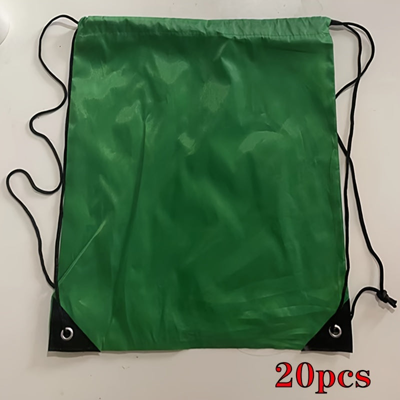 30pcs Unisex Drawstring Backpack Sports Bags Gym & Outdoor Activities