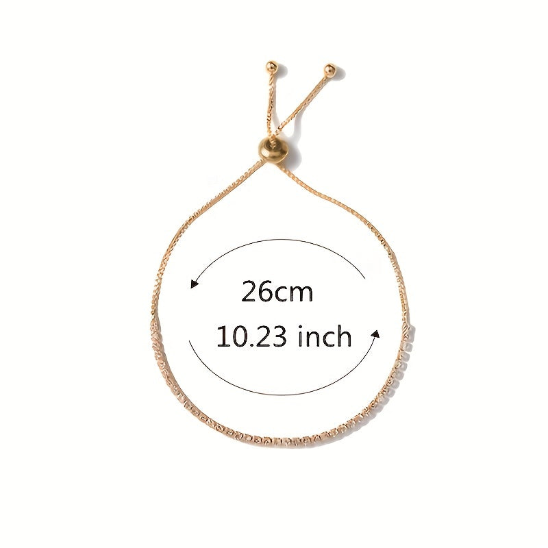 Crystal Tennis Adjustable Bracelet