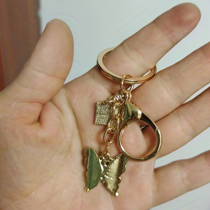 Patriotic Keychain with Diamond Decoration