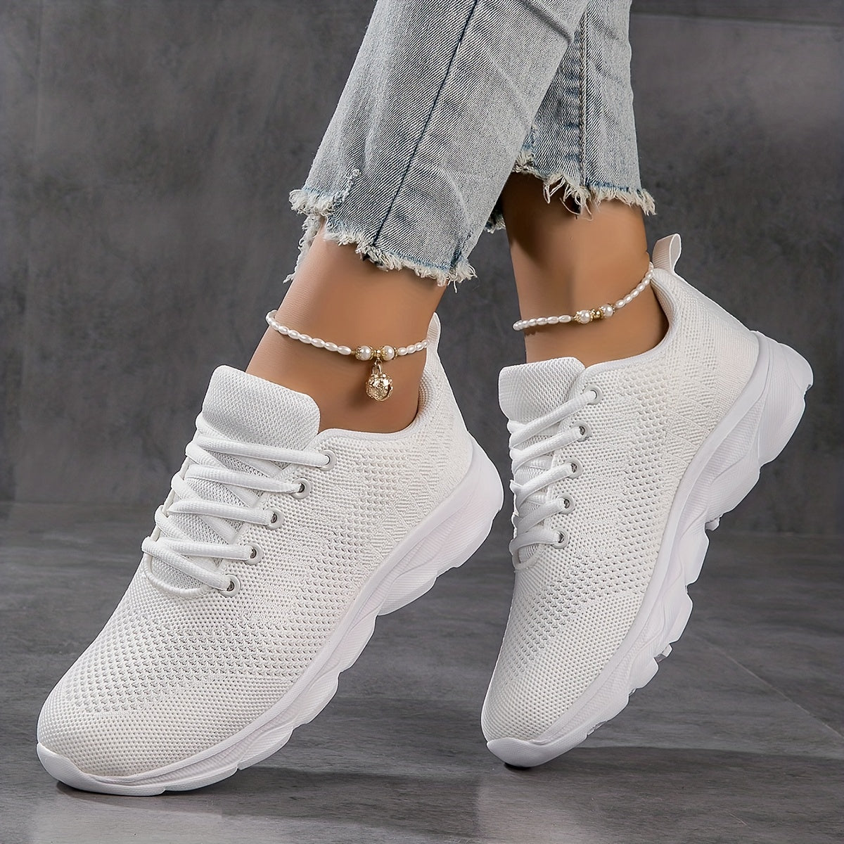 Women's Spring Summer Casual Shoes Fly Woven Breathable Sneakers