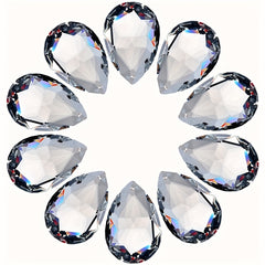 10pcs Crystal Pendant Chandelier Suncatcher Rainbow Maker Glass Prism