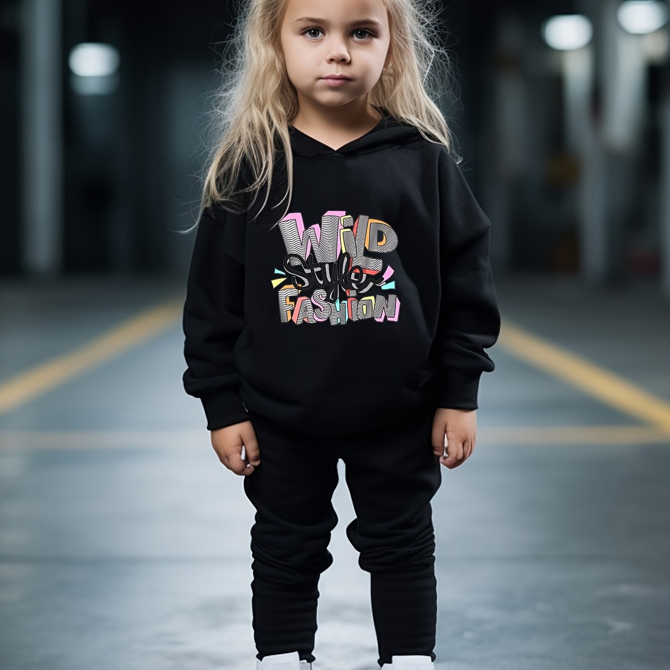 OERYUI Wild Print Hoodies Pants Set Spring Fall Sports Gift