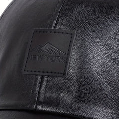 Men's PU Leather Baseball Cap