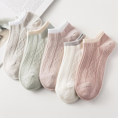 5 Pairs Pastel Women's Ankle Socks