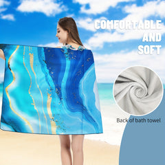 Microfiber Beach Towel Quick Drying 27.5x55 Water Absorbent Soft Towel