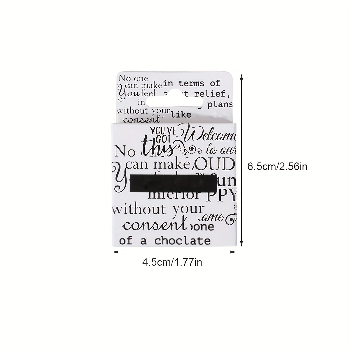 English Copybook Personality Text Stickers Boxed DIY Decoration Scrapbooking