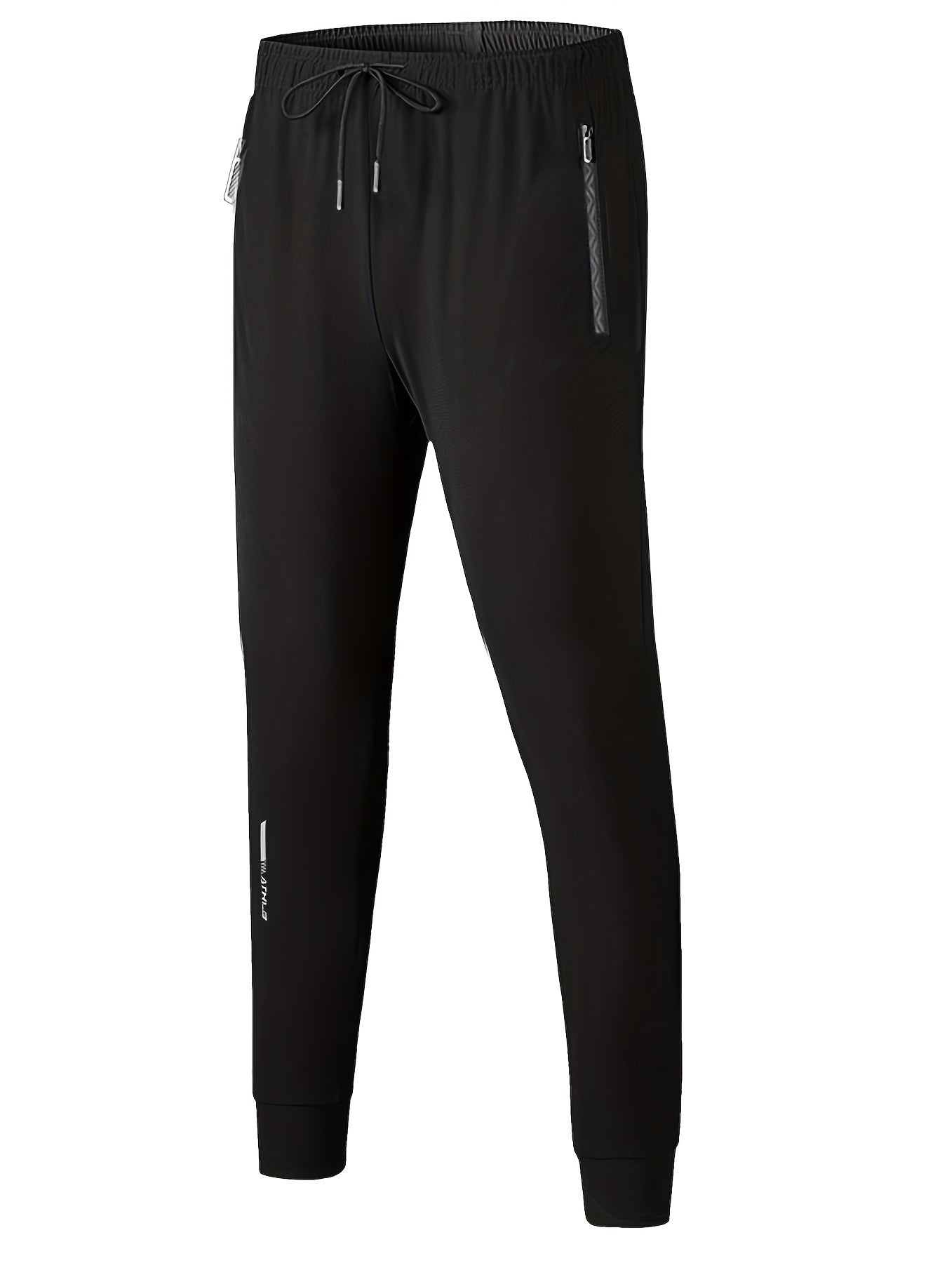 Breathable Men's Joggers with Zipper Pocket for Summer