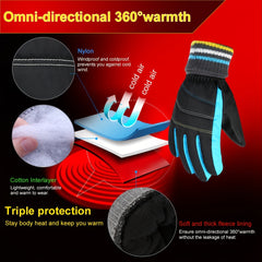 Kids Thickened Skiing Gloves Winter Warm Keeping Gloves