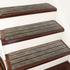8pcs Stair Pads Self-adhesive Stair Carpet Foot Pads