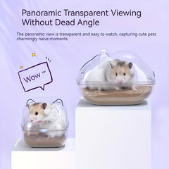 Transparent Small Pets Bathtub Hamster Bathroom Toilet Dual Use