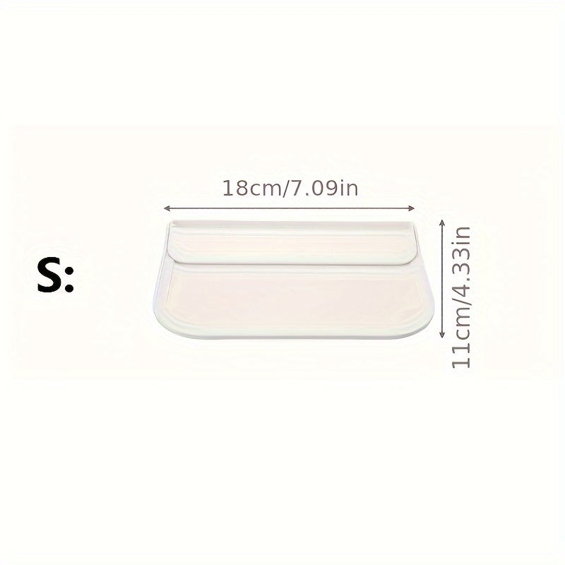 1pc Folding Wall Shelves No Punch Wall Mounted Space Saving Storage Rack