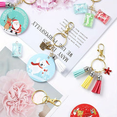 20pcs Key Chain Clamp Hook Kit Rotary Buckle Lanyard Spring Hook With Key Ring