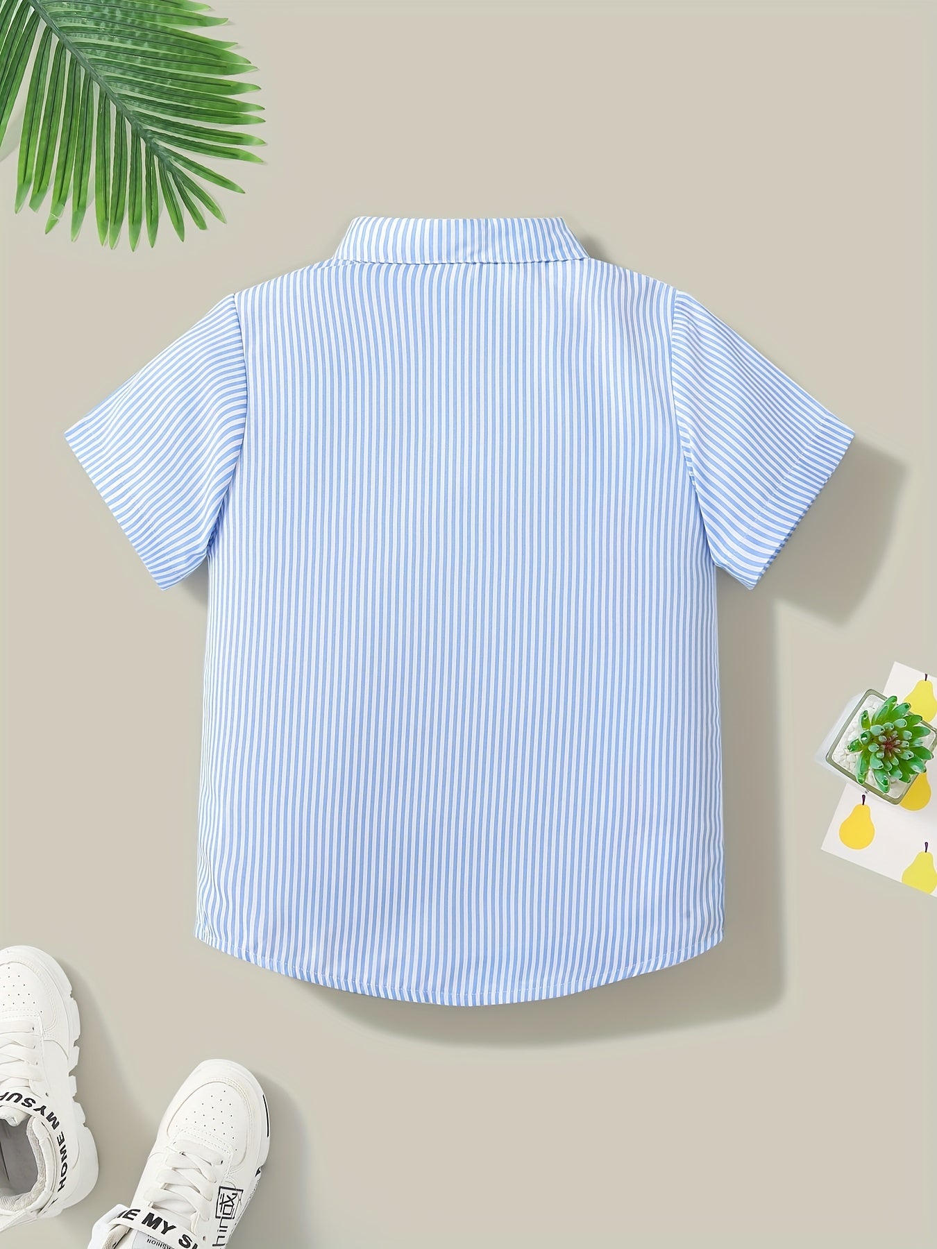 Boys Striped Short Sleeves Shirt for Summer Kids Clothes