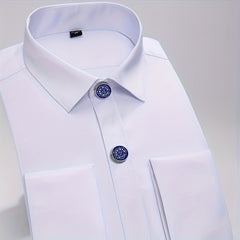 2pcs Golden Button Covers for Men & Women, Hidden Shirt Decoration