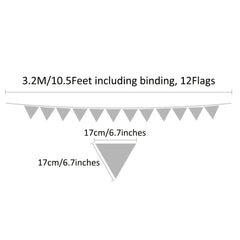 Vintage Floral Triangle Flag Fabric Banner Bunting Garlands for Wedding