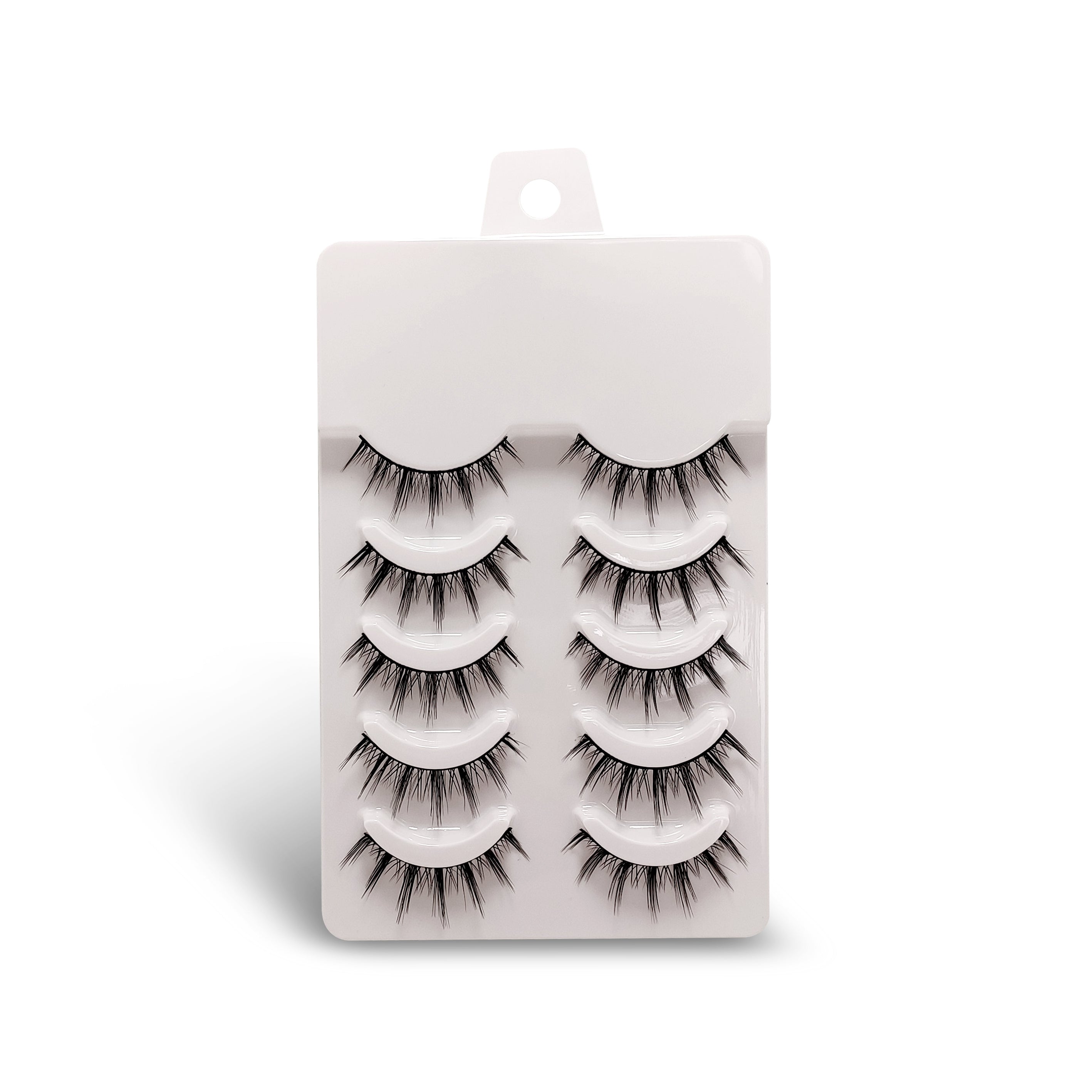 5 Pairs Natural Look Full Strip Faux Mink False Eyelashes