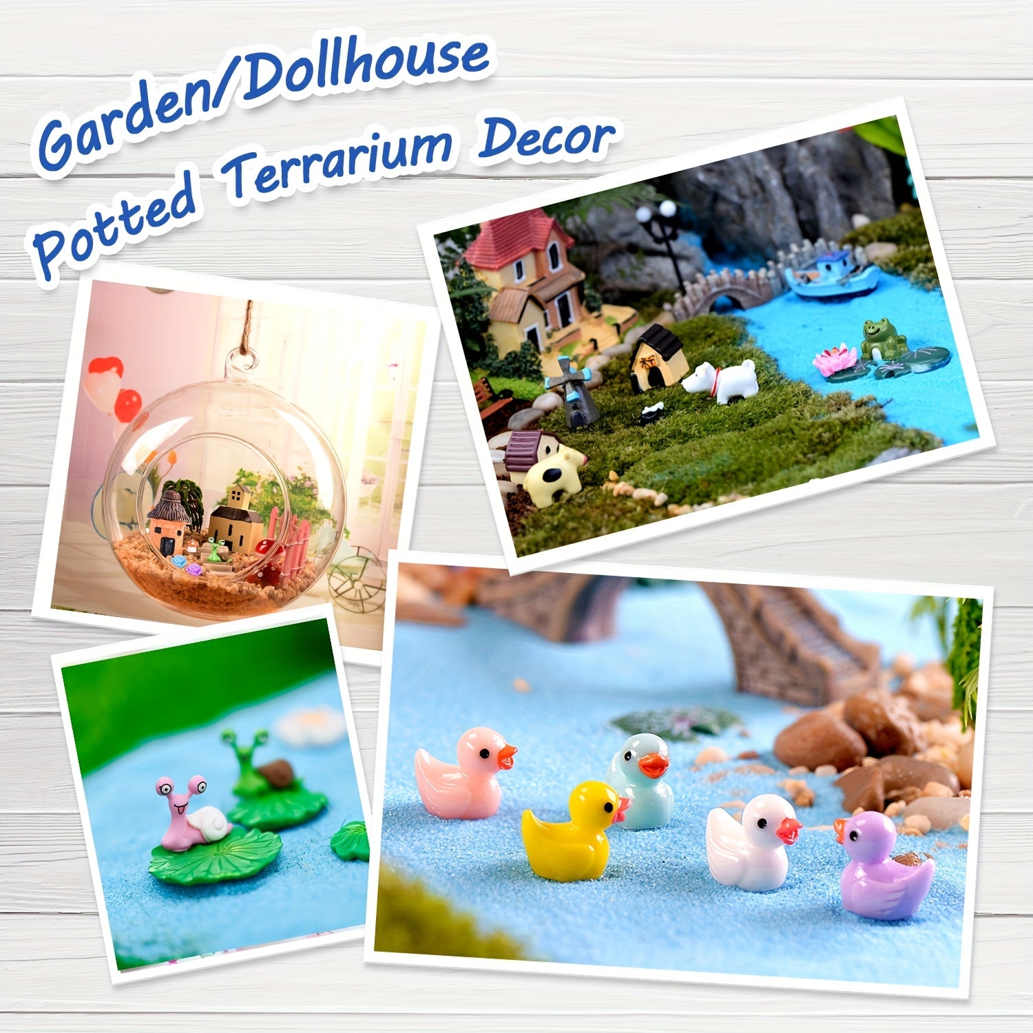 115 Pieces Fairy Garden Accessories Fairy Garden Kit Fairy Garden Animals Figuri