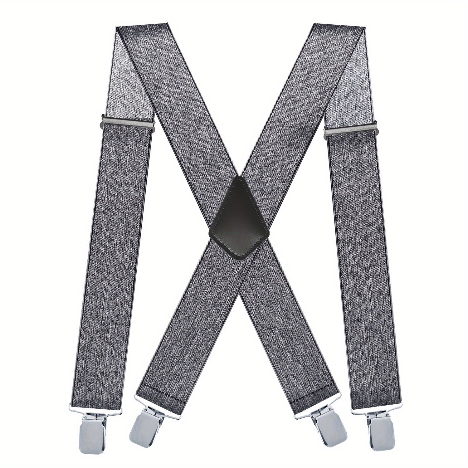 Men's Adjustable Elastic Suspenders Braces Heavy Duty Clip