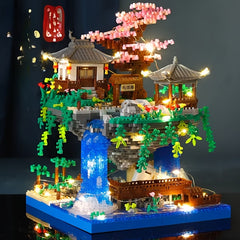 Peach Blossom Garden Building Block Set Chinese Ancient Architecture Toy