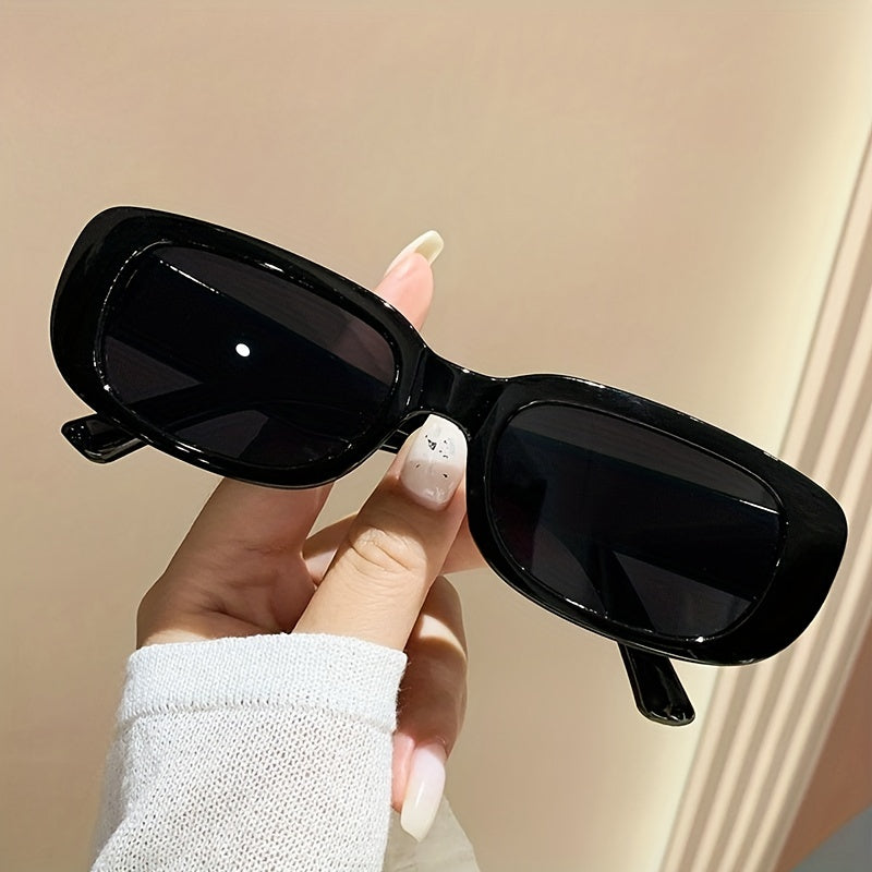 Y2K Rectangle Sunglasses Candy UV400 Sun Shades for Summer Beach Party