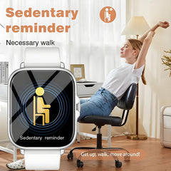 83 inch Touch Screen Sports Smart Watch Wireless Calls Messages Dial Wallpaper
