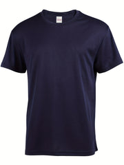 5pcs Men's Crew Neck T-shirt for Fitness Gym Running