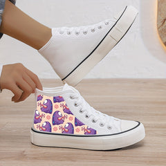 Plush Lined Thermal Chunky Canvas Sneakers High Top