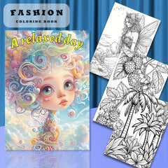 Relaxed Coloring Book with Festive Birthday Party Gift for Adults and Teens