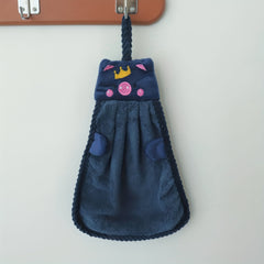 Cartoon Piggy Hanging Towel Soft Cotton Fingertip Towel