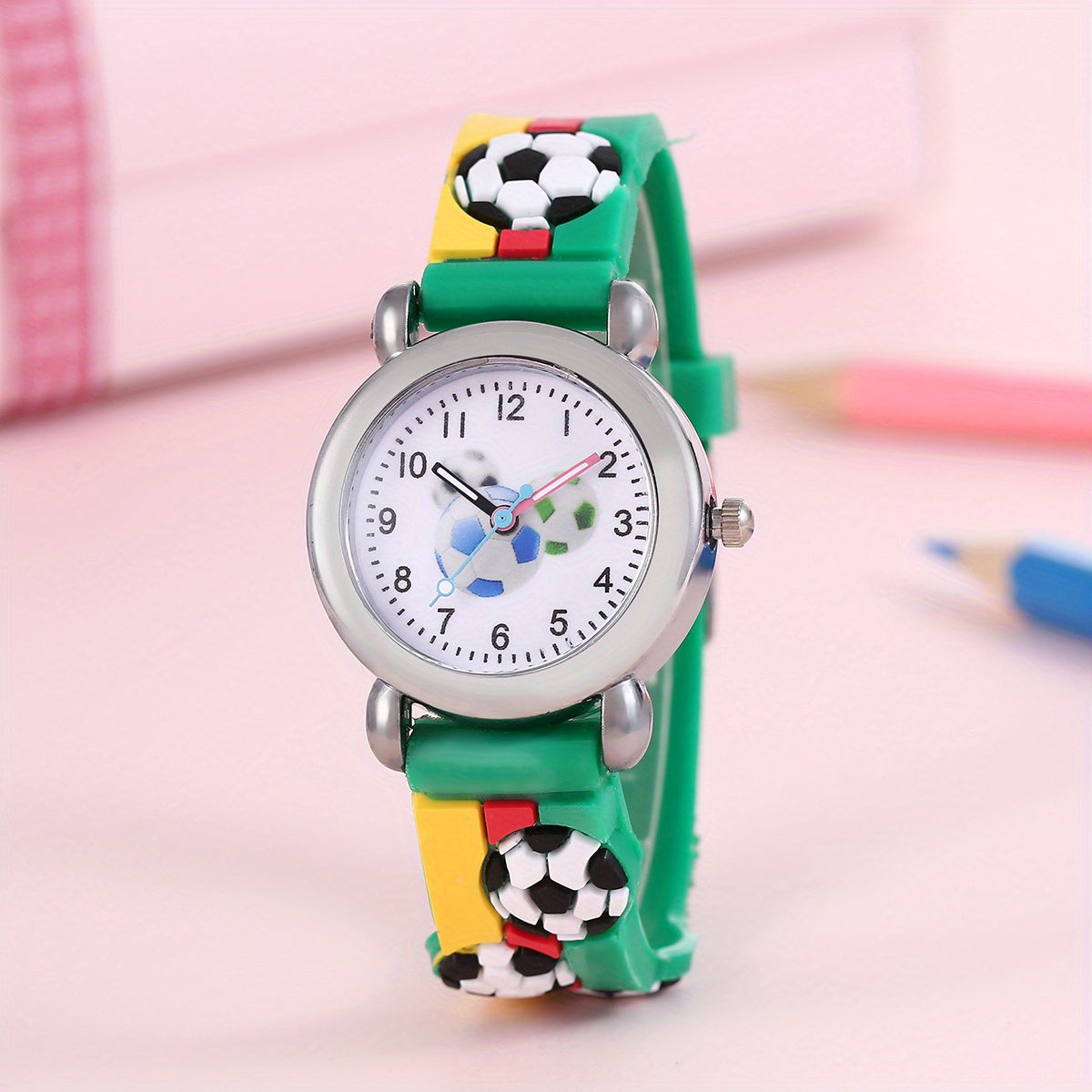 Colorful Cartoon Football Child's Electronic Watch