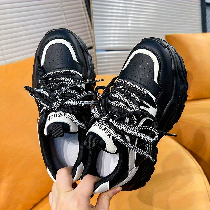 Spring Thick Bottom Sports Shoes Women's Running Shoe