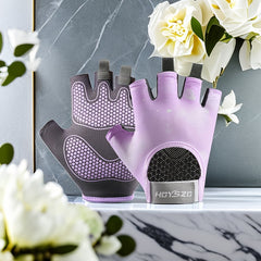 Kids Half Finger Cycling Gloves Non Slip Outdoor Sports Gloves Boys Girls 12-14