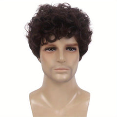 Men's Dress Up Short Curly Wig Costume Wigs For Parties
