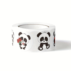 500pcs Panda Label Sticker Roll Encouragement Praise Reward Stationery Seal