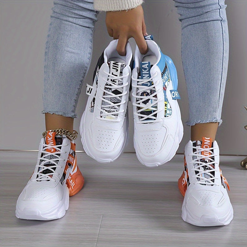 Stylish High Top Basketball Shoes Lightweight Non-slip Sport Shoes