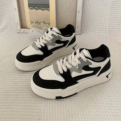 Women's Platform Skate Shoes Lace-up Comfort Flats