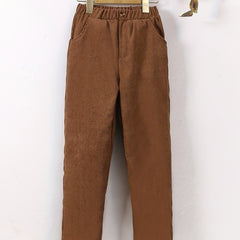 Boys Soft Corduroy Long Pants with Pocket