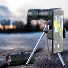 HD Monocular Telescopic Smartphone Adapter Tripod High Power Clear View