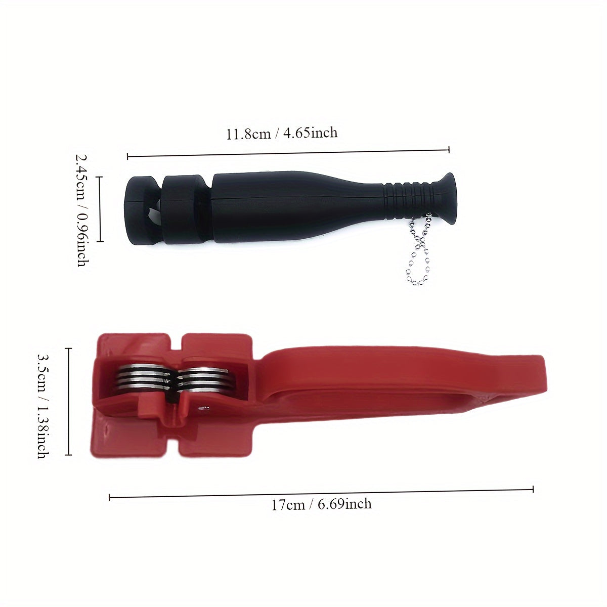 2pcs Kitchen Sharpener Manual Sharpening Tool Camping Party Use