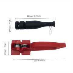 2pcs Kitchen Sharpener Manual Sharpening Tool Camping Party Use