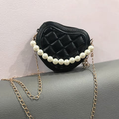 Princess Style Faux Pearl Bag Coin Purse for Kids